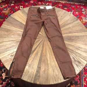 Current/Elliot “Soho Stiletto” ankle zip jeans